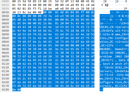 The frame appears to have something to do with DNS settings