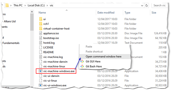 Running vic-machine on Windows