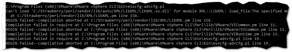 Perl installations require you to modify the path environment variable to include the DLL folder which would otherwise result in the type of error shown